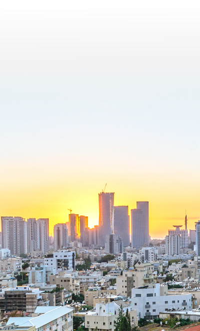 רקע עם בניינים ושמיים